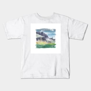 Old Man of Storr Art Kids T-Shirt